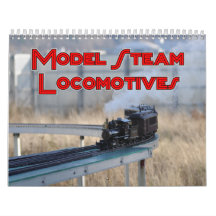Calendario de pared modelo de las locomotoras de v