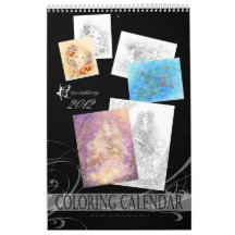 Calendario del colorante de la fantasía