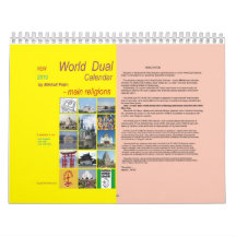 Calendario dual 2010 del NUEVO mundo (religiones p