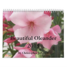 Calendario hermoso del Oleander 2013