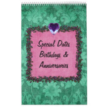 Calendario holandés perpetuo del cumpleaños - dama