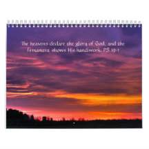 Calendario inspirado del paisaje