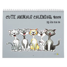 Calendario lindo 2009 de los animales