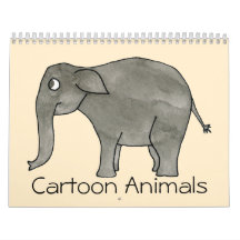 Calendario lindo 2013. de los animales del dibujo 