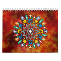 Calendario lindo del libro de colorear de la manda