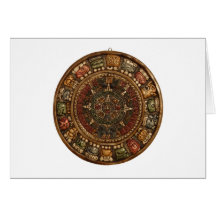 Calendario maya y azteca (productos múltiples) felicitaciones