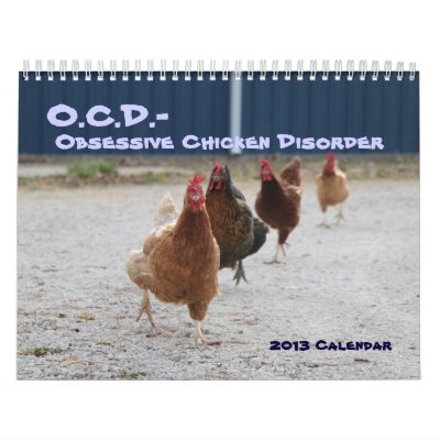 Calendario obsesivo del desorden del pollo Calendario obsesivo del desorden del pollo