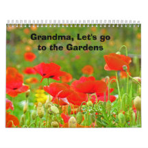 Calendars Grandma Let's Go to the Gardens Flowers