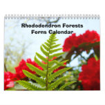 Calendars Rhododendron Forest Ferns Calendar gifts