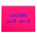 CALENDERjan 08 - dec 08 calendars