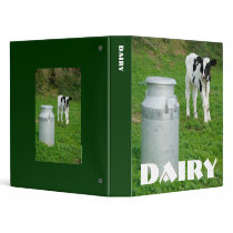 Calf and milk urn vinyl binder