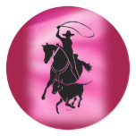 Calf Roper 104 Round Sticker