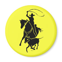 Calf Roper 1 magnets by saddleblkt Calf Roper 1 magnets