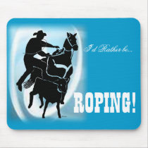 Calf Roper 203 Mousepad