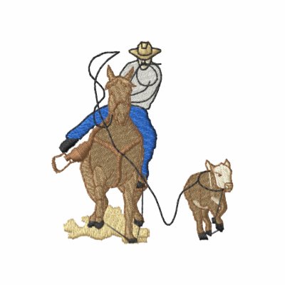Calf Roper Embroidered Hoodie Calf Roper Embroidered Hoodie
