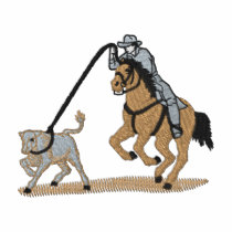 Calf Roper embroidered shirts by ZazzleEmbroidery Calf Roper embroidered shirts