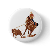 Calf Roping buttons