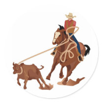 Calf Roping stickers