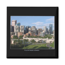 Calgary Alberta Canada Downtown Skyline View Refrigerator Magnets