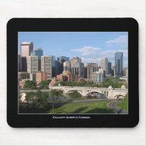 Calgary Alberta Canada Downtown Skyline View Mouse Pads