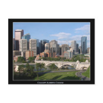 Calgary Alberta Canada Downtown Skyline View Post Card
