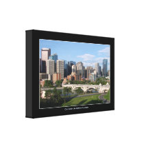 Calgary Alberta Canada Skyline View Gallery Wrap Canvas