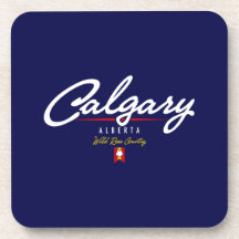 Calgary Script Beverage Coaster