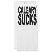 Calgary Sucks Custom Rack Card