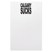 Calgary Sucks stationery by MyShirtSucks Calgary Sucks stationery
