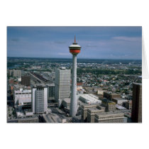 Calgary Tower, Alberta, Canada Greeting Cards