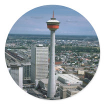 Calgary Tower, Alberta, Canada Round Stickers