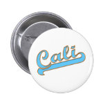 Cali California Surfer Logo in Blue Button