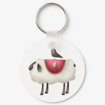 Cali Crows · Crow & Sheep keychains