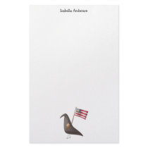 Cali Crows · Crow & US Flag stationery