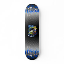 "Cali Dreamin" Skateboard in Black