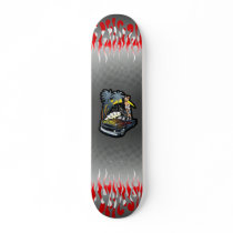 "Cali Dreamin" Skateboard in Gray