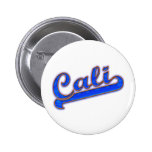 Cali Logo Blue Wave Pinback Button