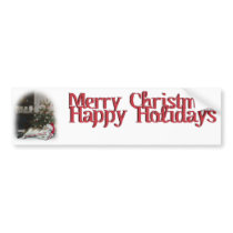 Cali the Calico Christmas Cat bumper stickers