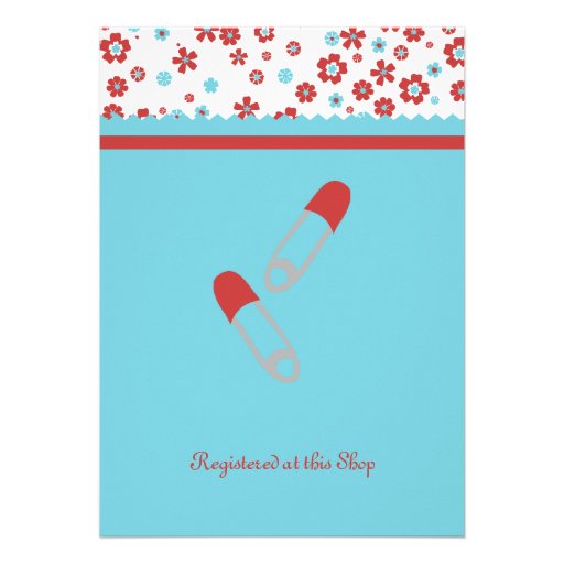 Calico Baby Personalized Invitations