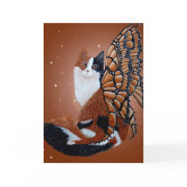 Calico Butterfly Fairy Cat cards
