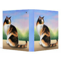 Calico Cat at Sunset Avery Binder by twopurringcats Calico Cat at Sunset Avery Binder