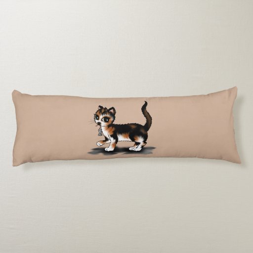 calico cat body pillow