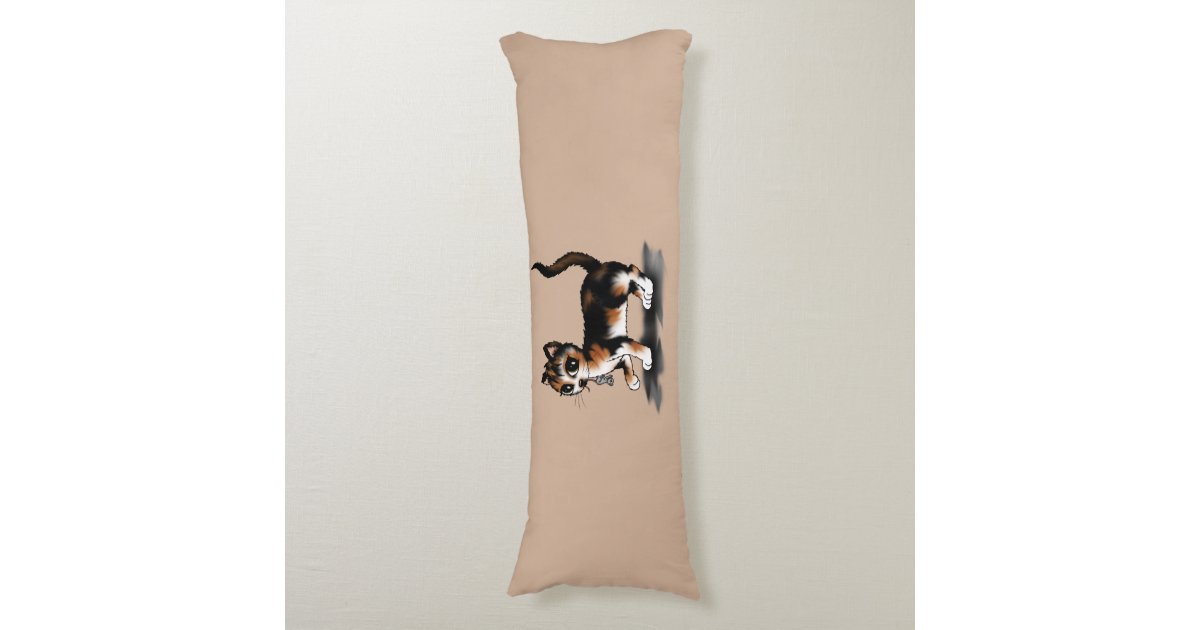 calico cat body pillow