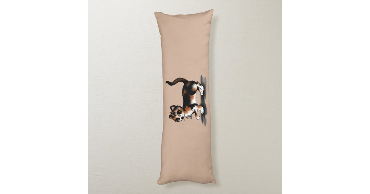 calico cat body pillow