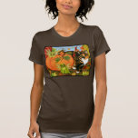 Calico Cat Fairy Cats Leaves Fall Autumn Art Shirt t-shirts