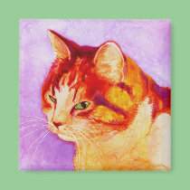 Calico Cat Magnet - "Mango"