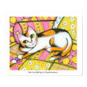 Calico Cat On Bed posters