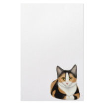 Calico Cat Stationery by twopurringcats Calico Cat Stationery