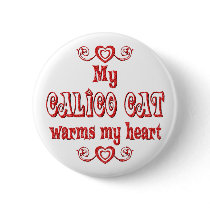 Calico Cats Warm My Heart buttons