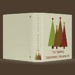 Calico Christmas Trees 1.5" Photo Binder binders